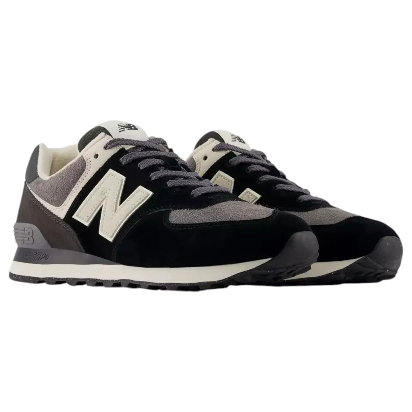 Mens New Balance 574 Shoes Black Multi