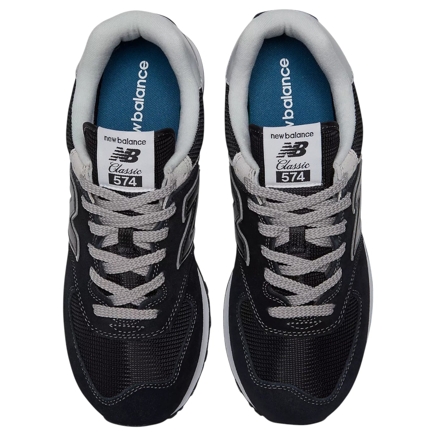 Mens New Balance 574 Shoes Black Multi