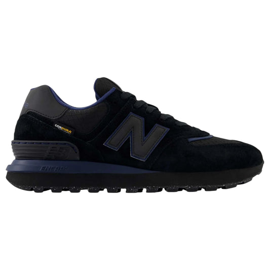 Mens New Balance 574 Shoes Black/Navy