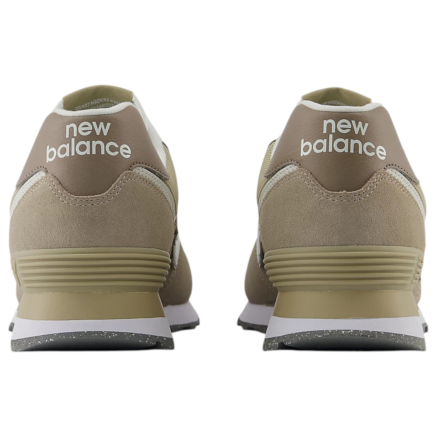 Mens New Balance 574 Shoes Light Mushroom/White