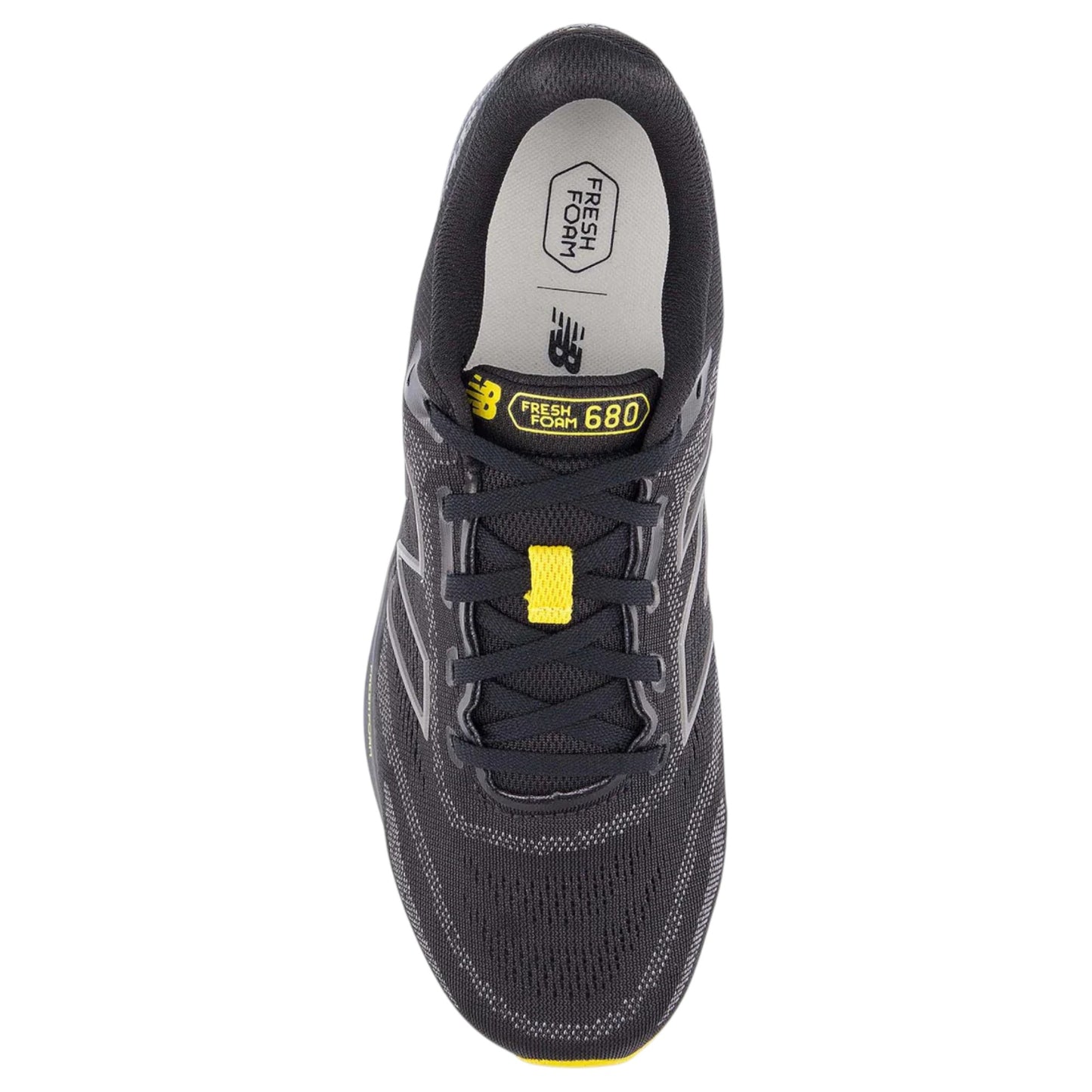 Mens New Balance 680 Shoes Black/Yellow