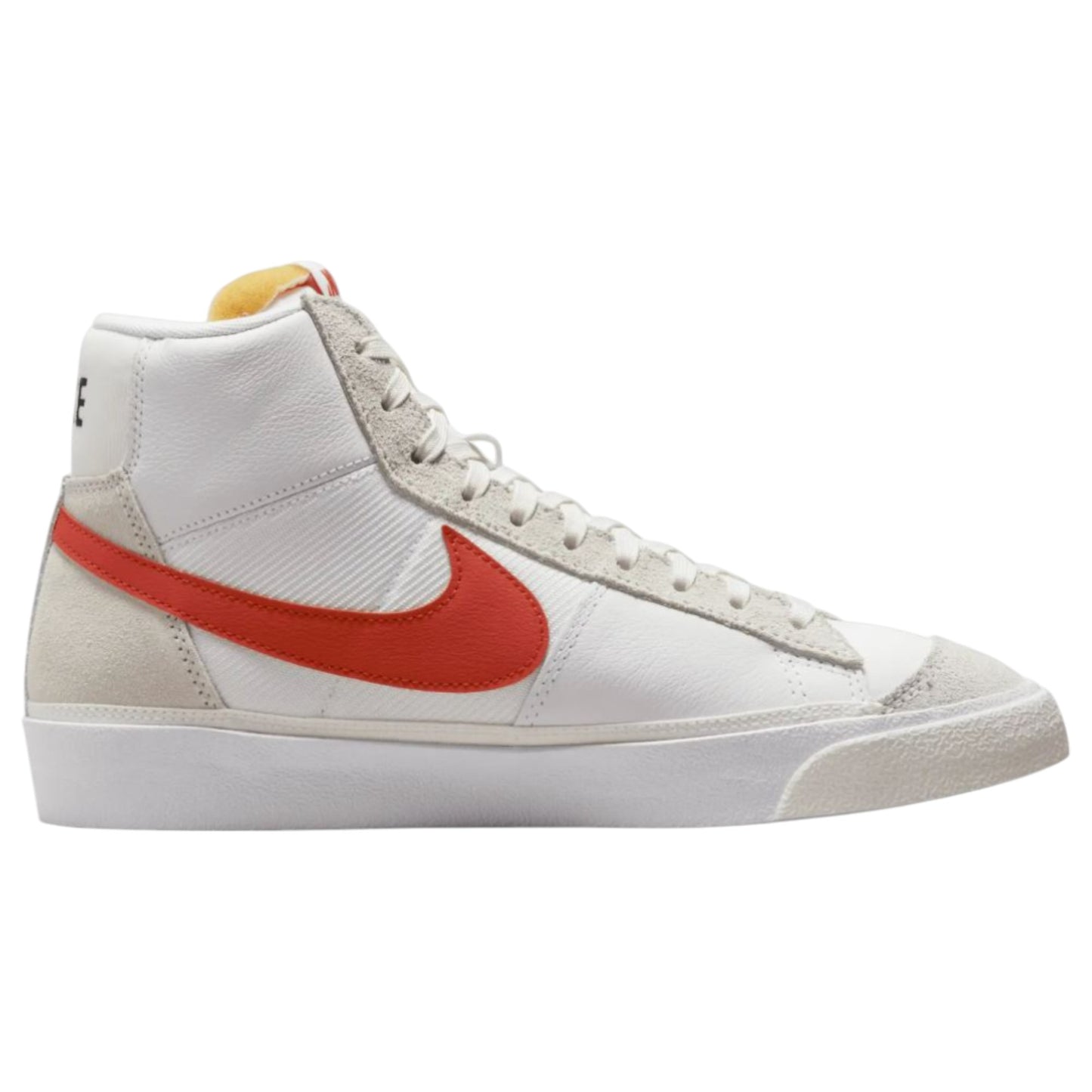 Mens Nike Blazer Mid 77 Pro Club Remastered Shoes White/Orange