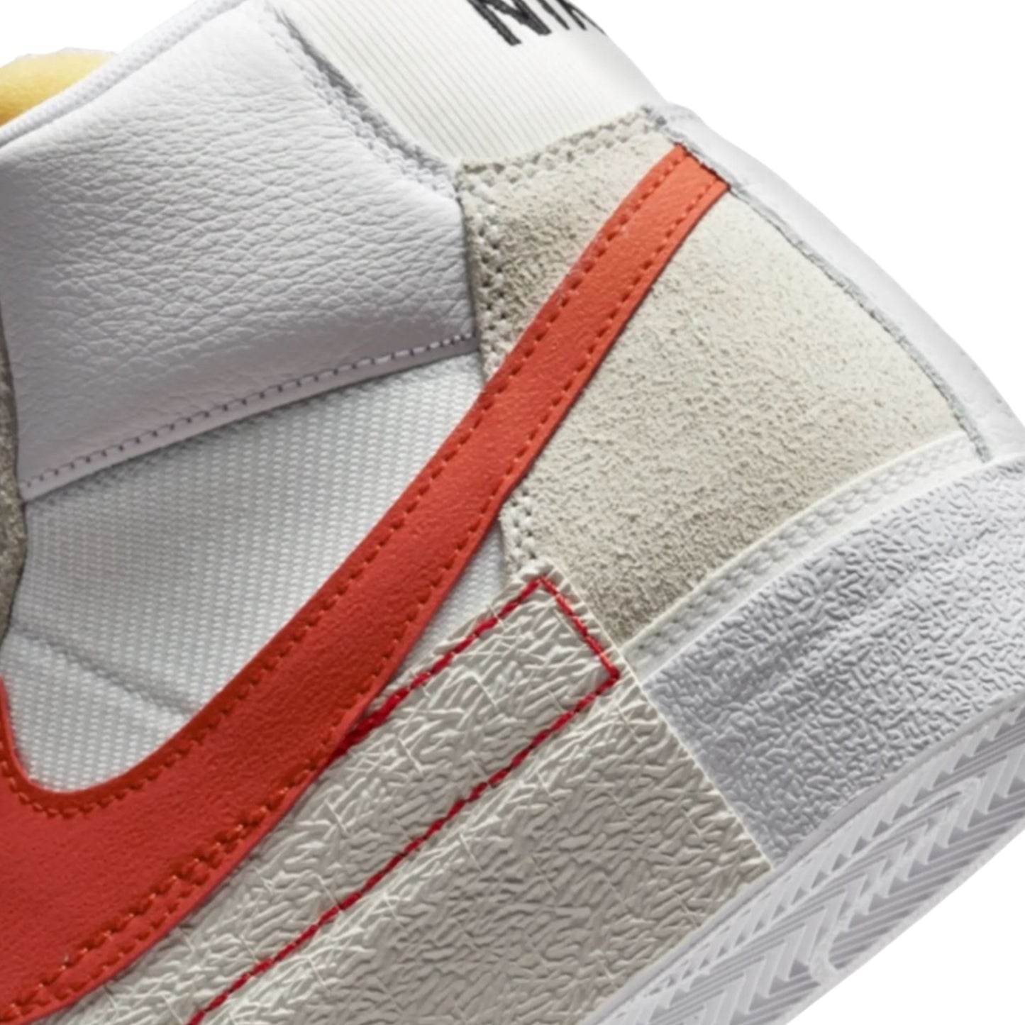 Mens Nike Blazer Mid 77 Pro Club Remastered Shoes White/Orange