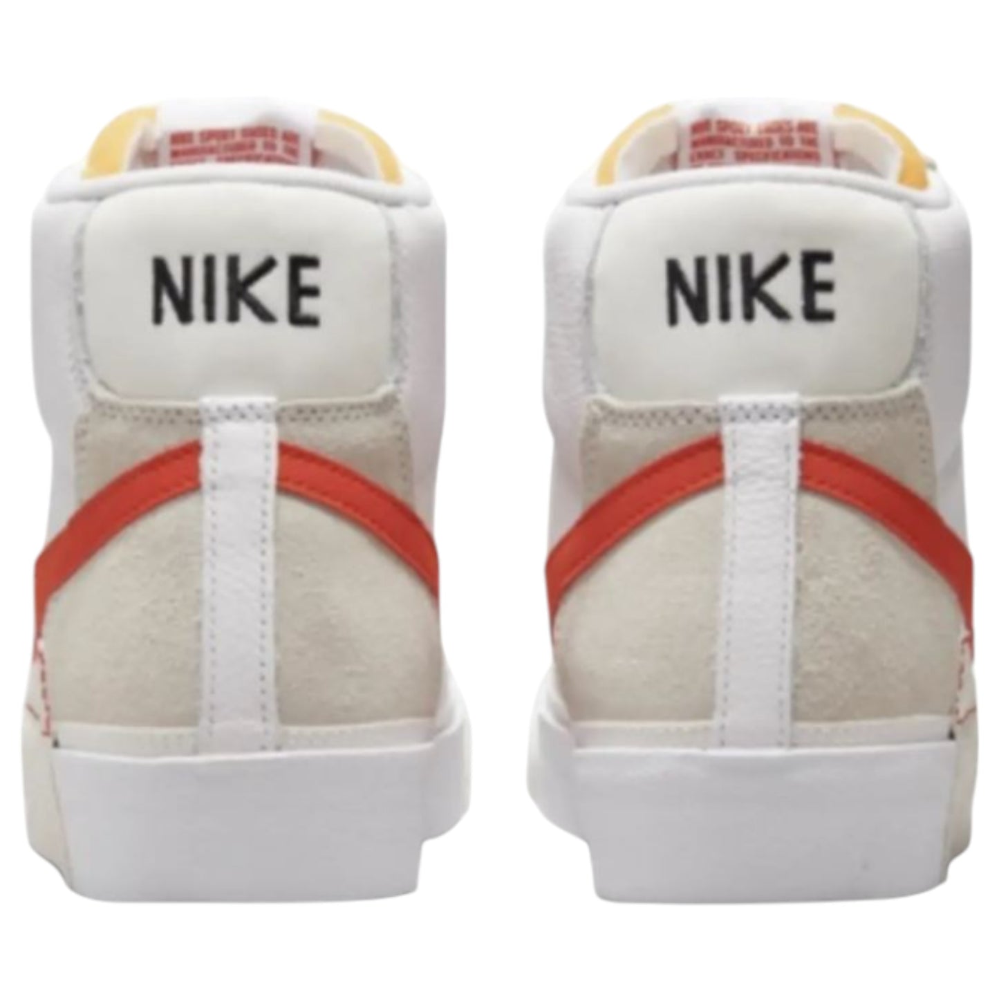 Mens Nike Blazer Mid 77 Pro Club Remastered Shoes White/Orange