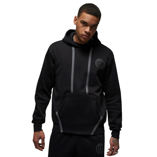 Mens Nike Jordan Paris Saint-Germain Fleece Hoodie Black