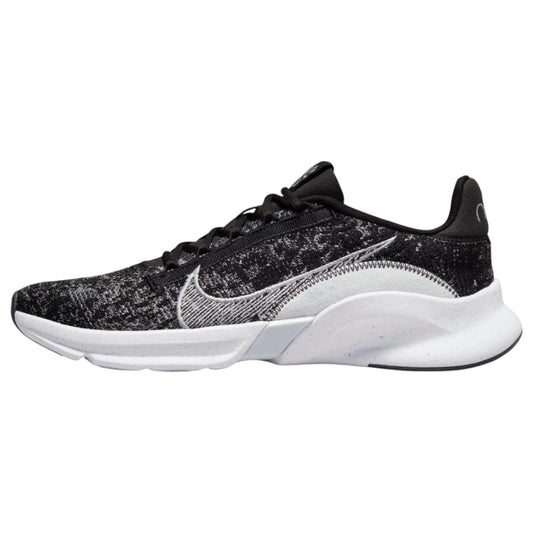 Mens Nike Nike SuperRep Go 3 Next Nature Flyknit Shoes Black/Platinum