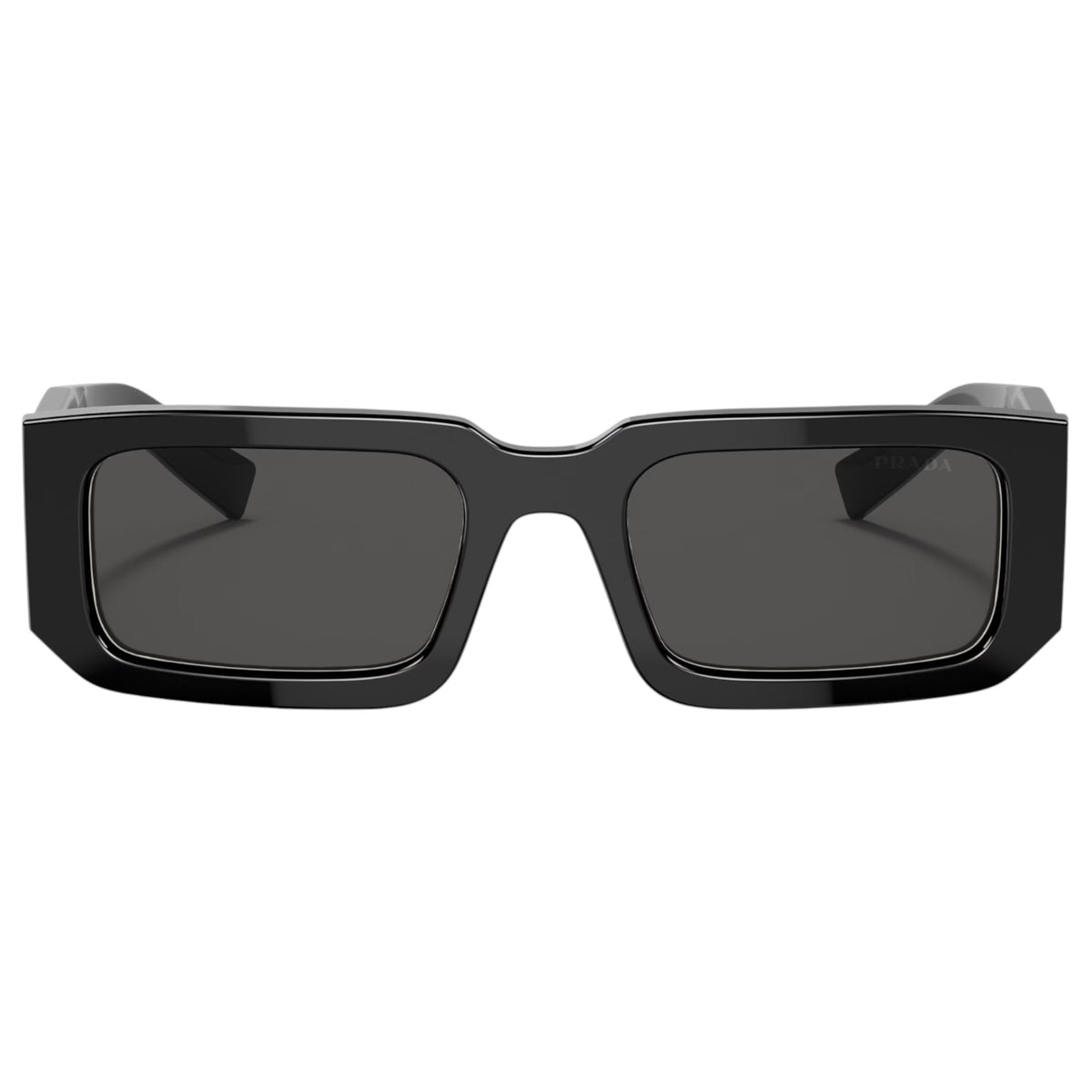 Mens Prada PR06YS Sunglasses Black/White / Dark Grey