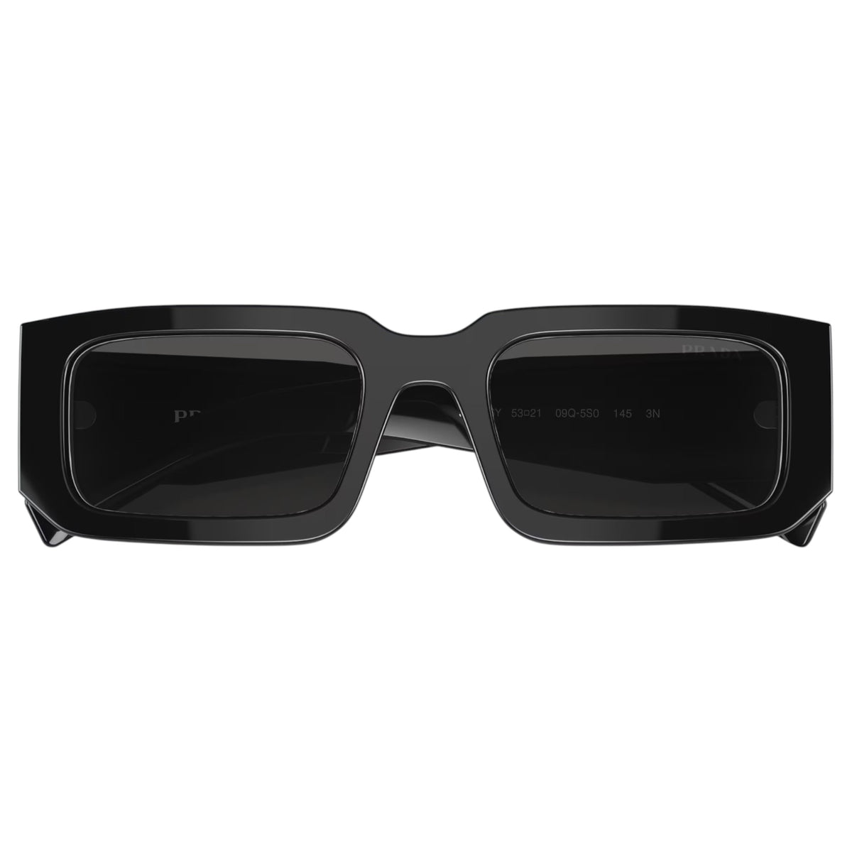 Mens Prada PR06YS Sunglasses Black/White / Dark Grey