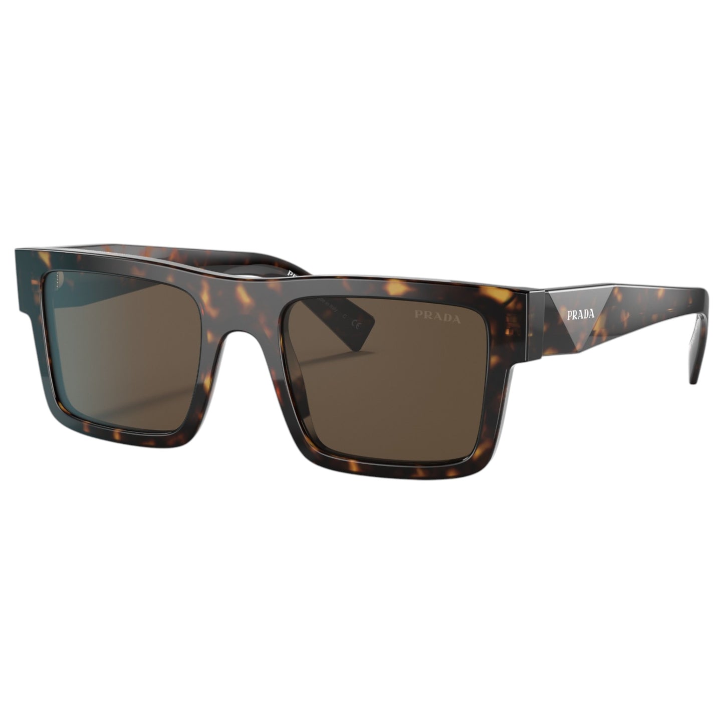 Mens Prada PR19WS Sunglasses Tortoise/Dark Brown