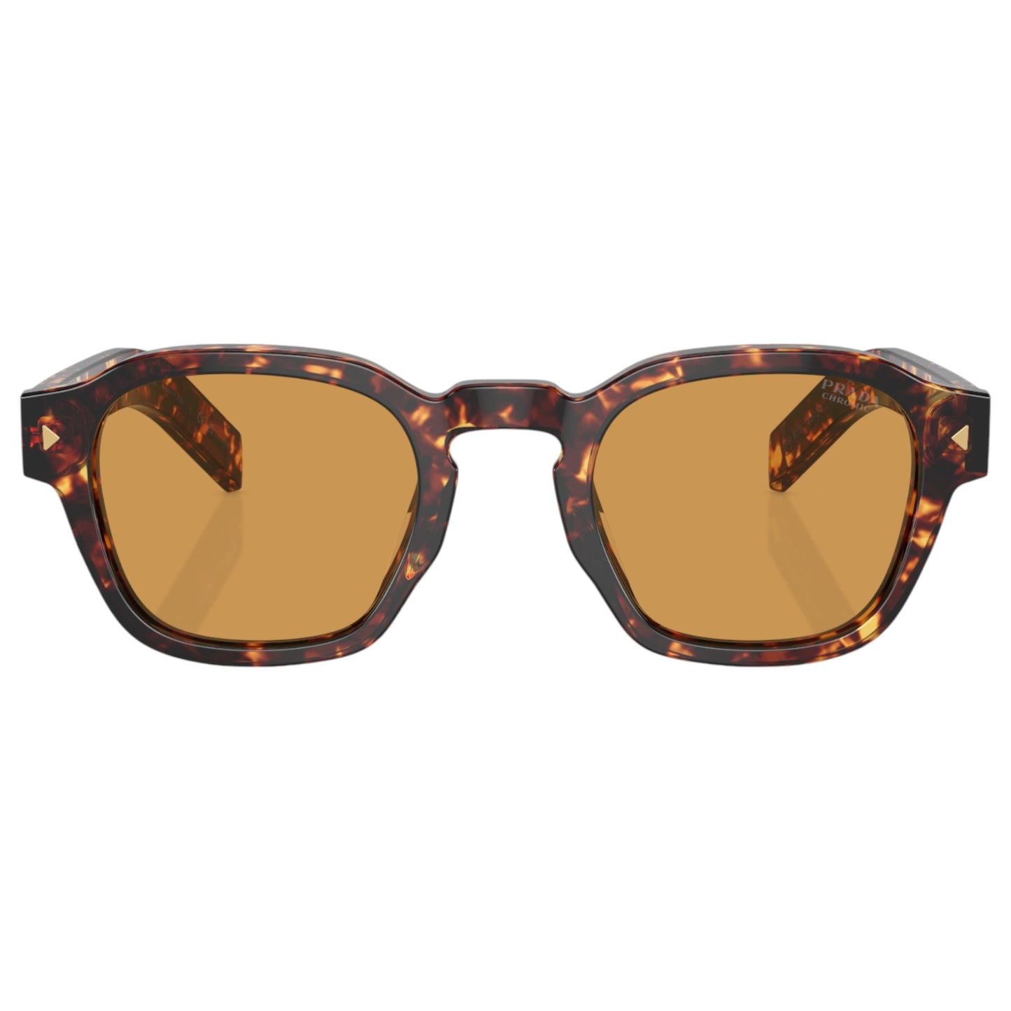 Mens Prada PRA16S Sunglasses Magma Tortoise/Light Brown