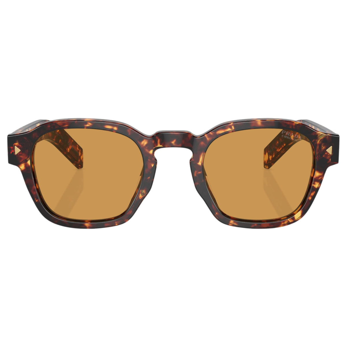 Mens Prada PRA16S Sunglasses Magma Tortoise/Light Brown