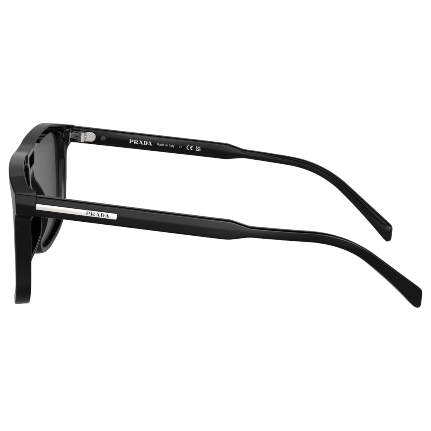 Mens Prada PRA22S Sunglasses Black/Dark Grey
