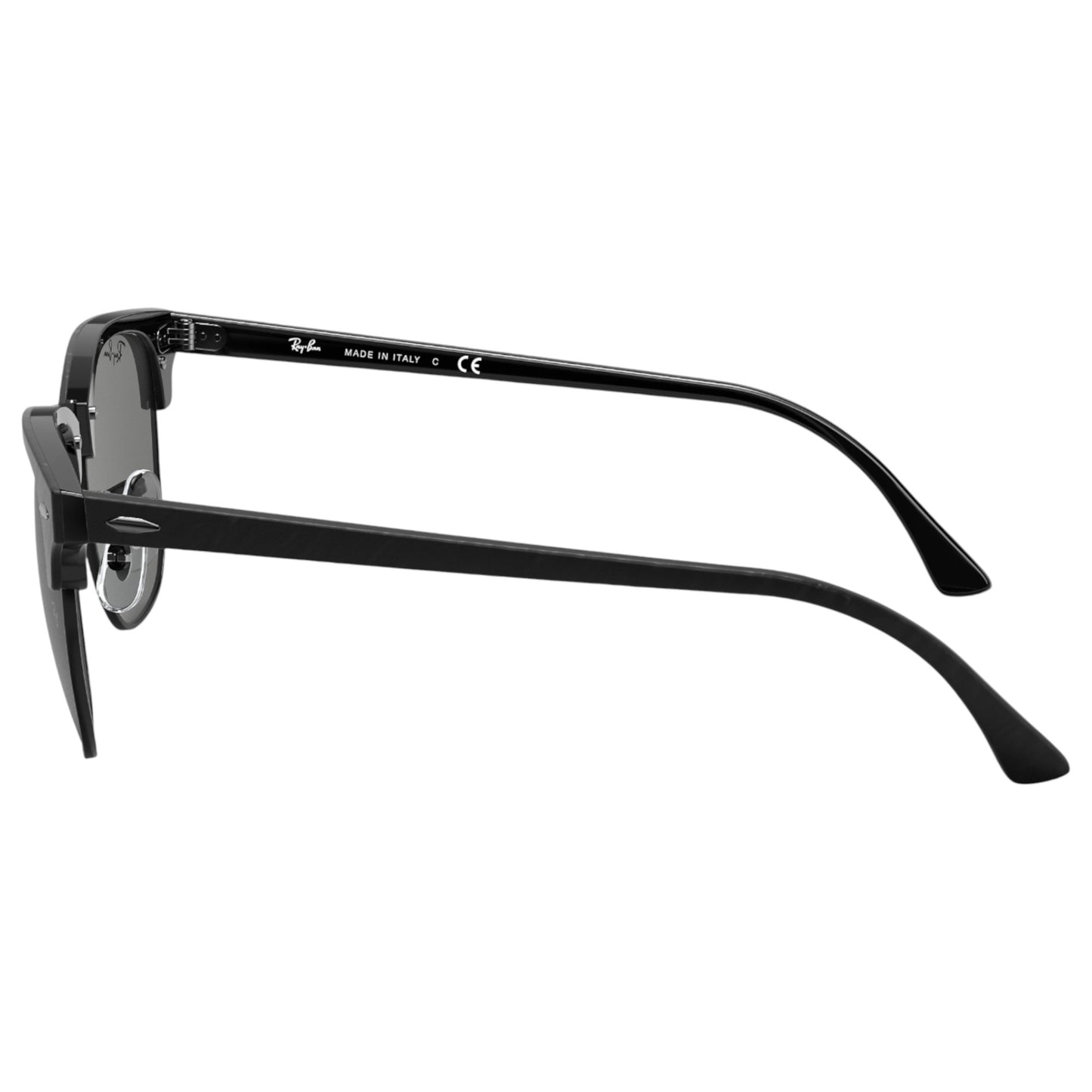 Mens Ray-Ban Clubmaster RB3016 Sunglasses Polished Black/ Dark Grey