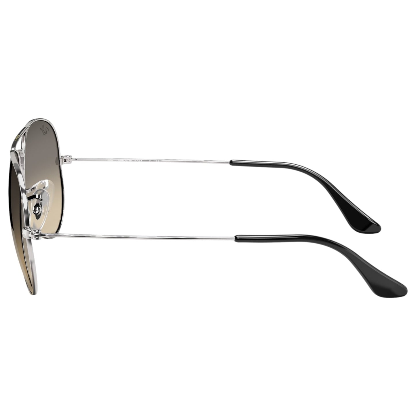 Mens Ray-Ban Aviator RB3025 Sunglasses Polished Silver/ Light Grey
