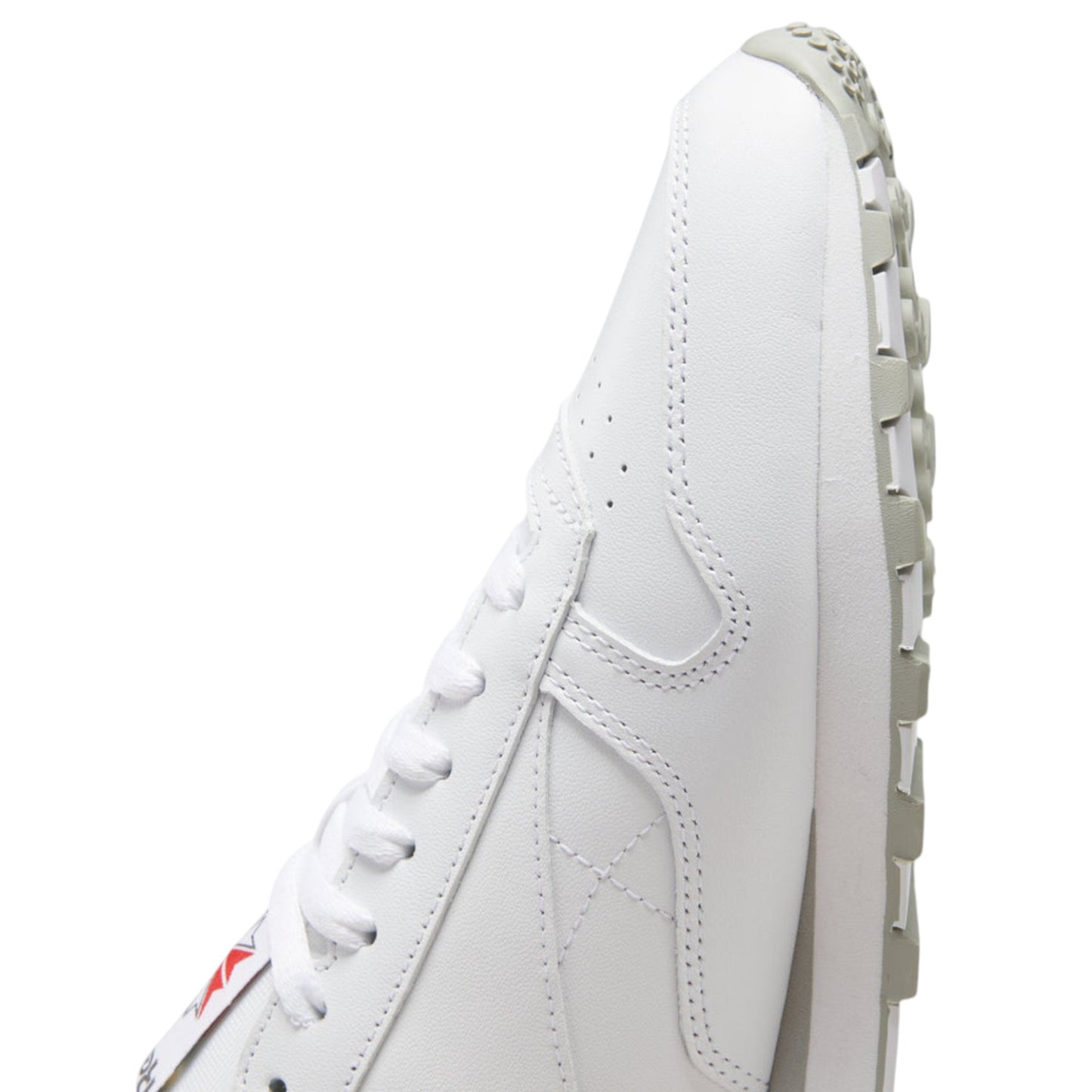 Mens Reebok Classic Leather Shoes White/Grey