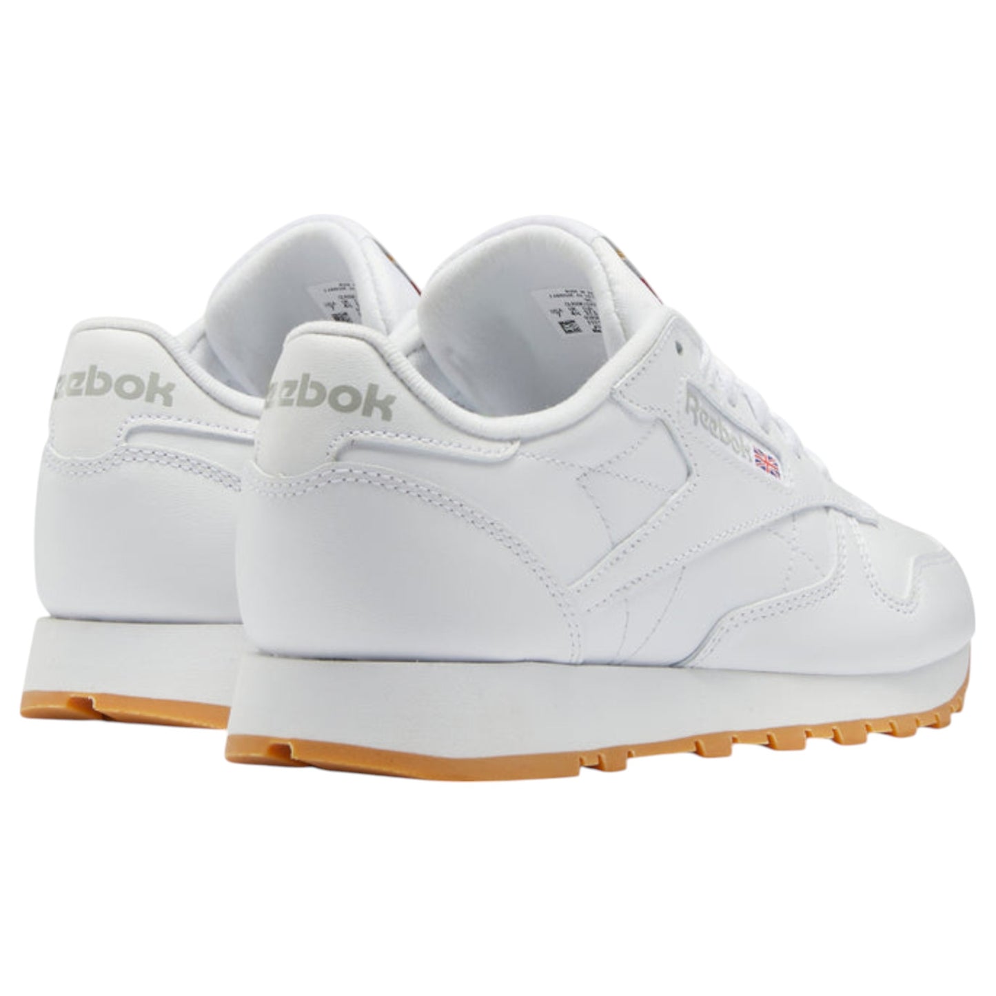 Mens Reebok Classic Leather Shoes White/Gum