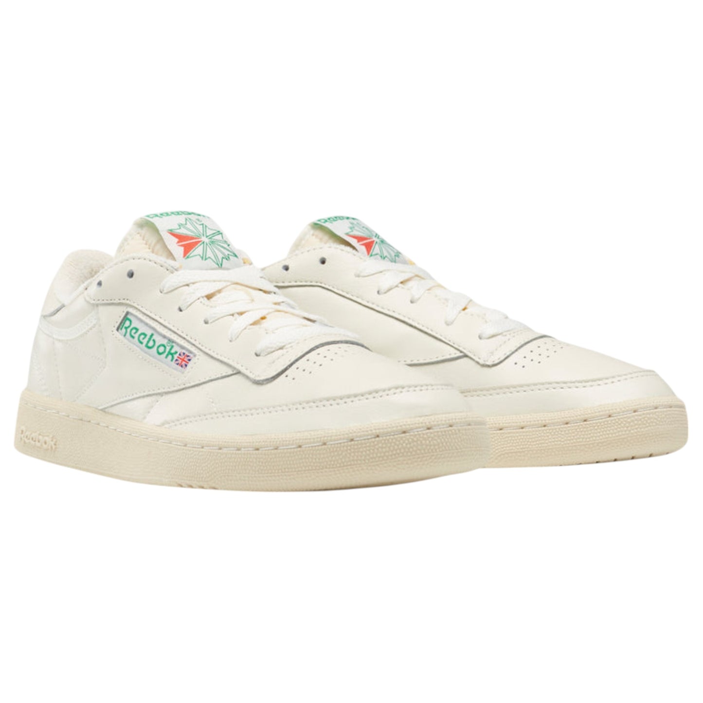 Mens Reebok Club C 85 Vintage Shoes Chalk/Green