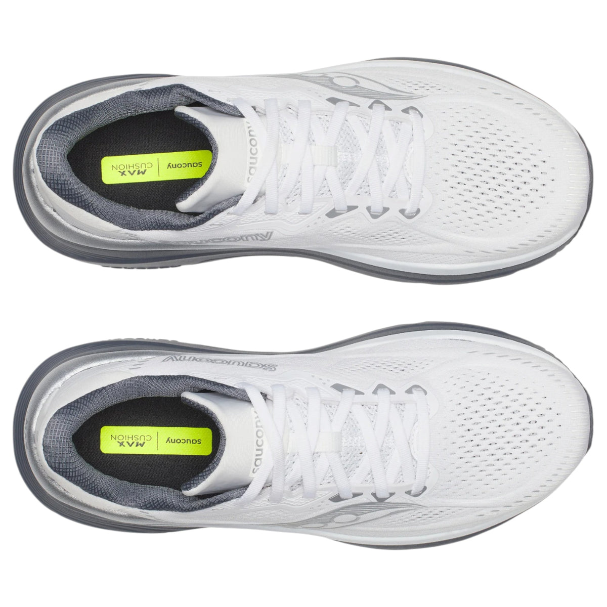 Mens Saucony Guide 19 Shoes White/Shadow