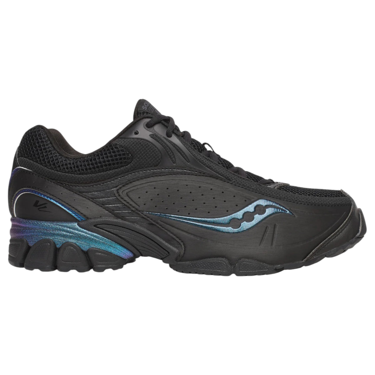 Mens Saucony Progrid V2 Shoes Black/Night Sky