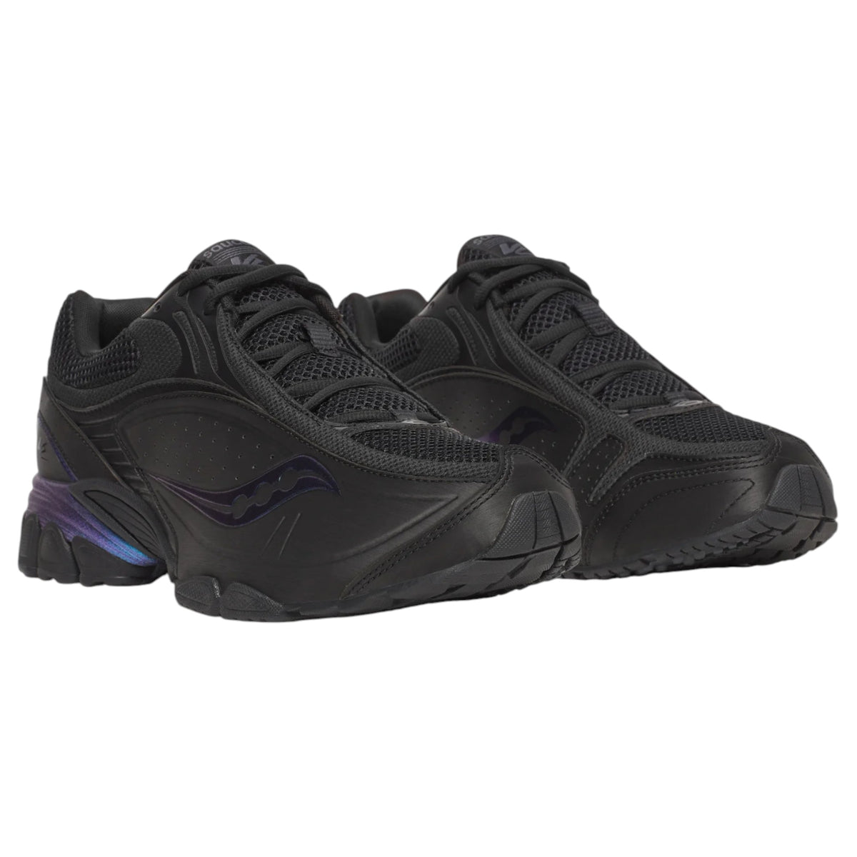 Mens Saucony Progrid V2 Shoes Black/Night Sky