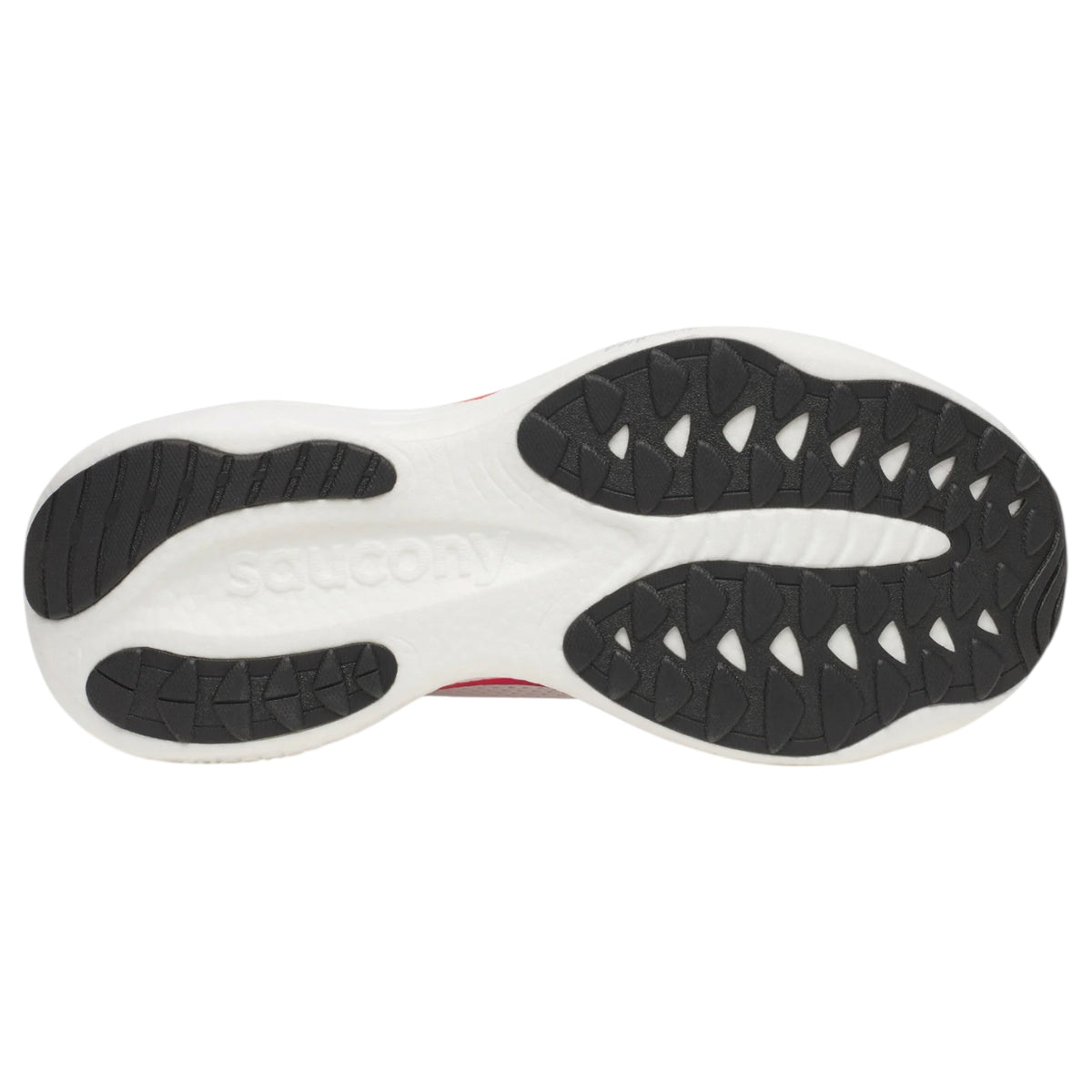 Mens Saucony Ride 19 Shoes White/Crimson