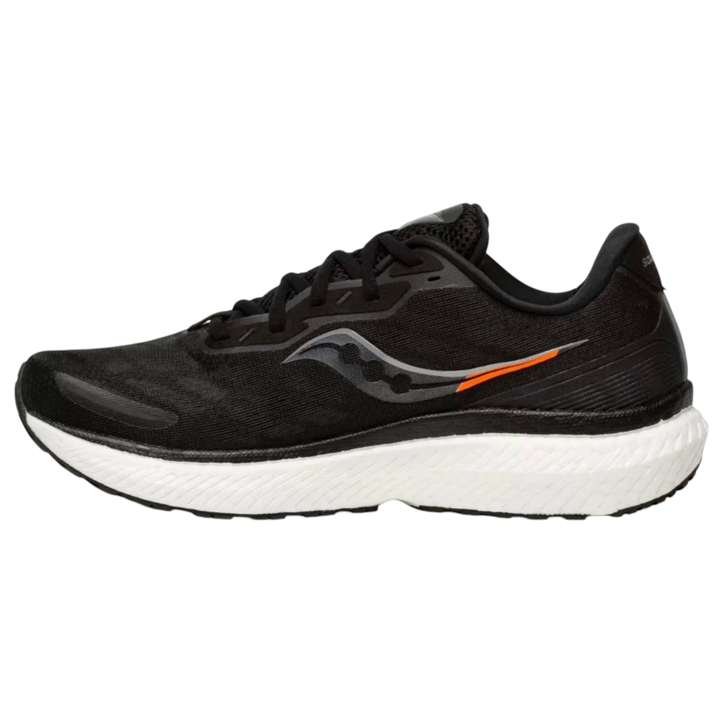 Mens Saucony Triumph 19 Shoes Black / White