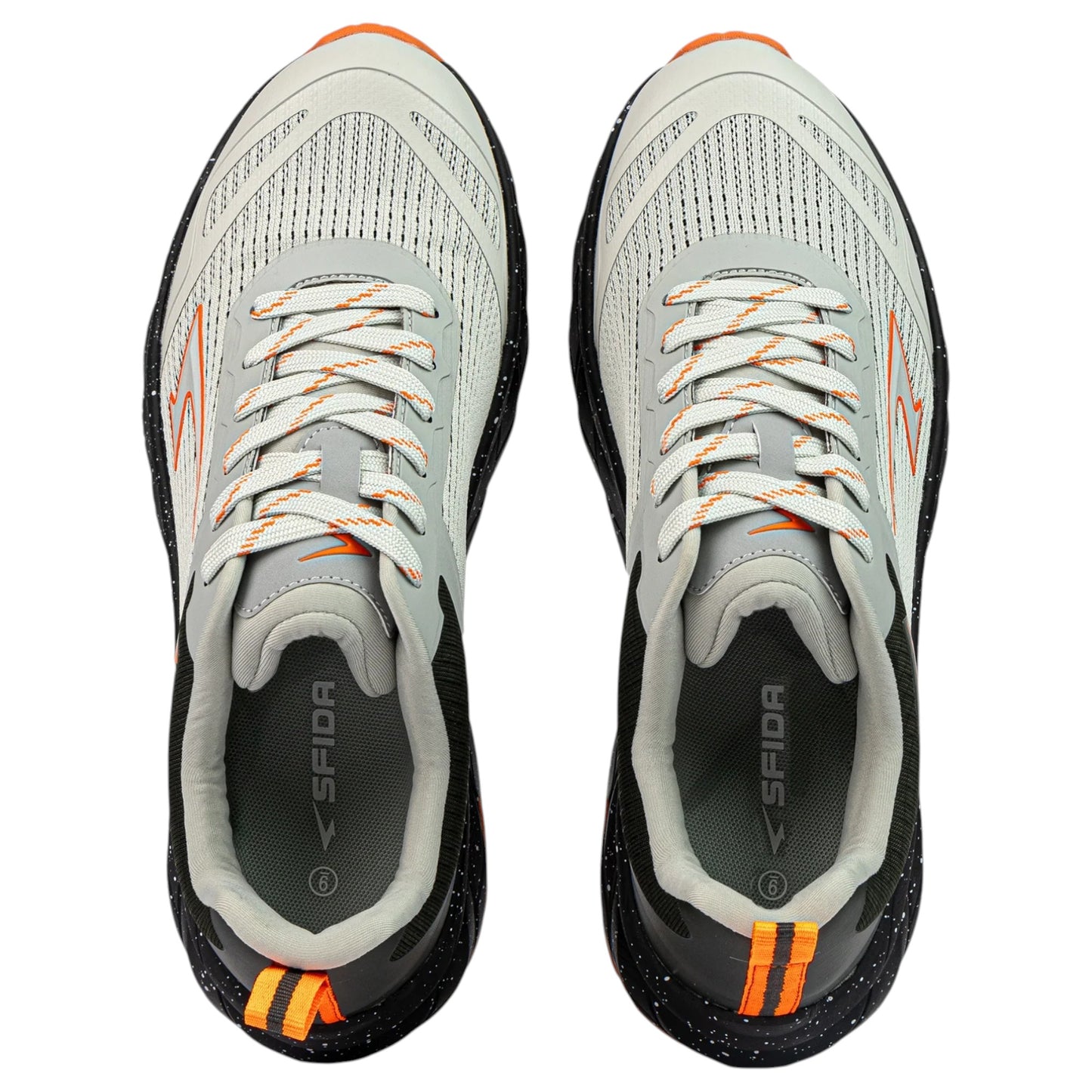 Mens Sfida Nomad Trail Shoes Grey/Khaki/Orange