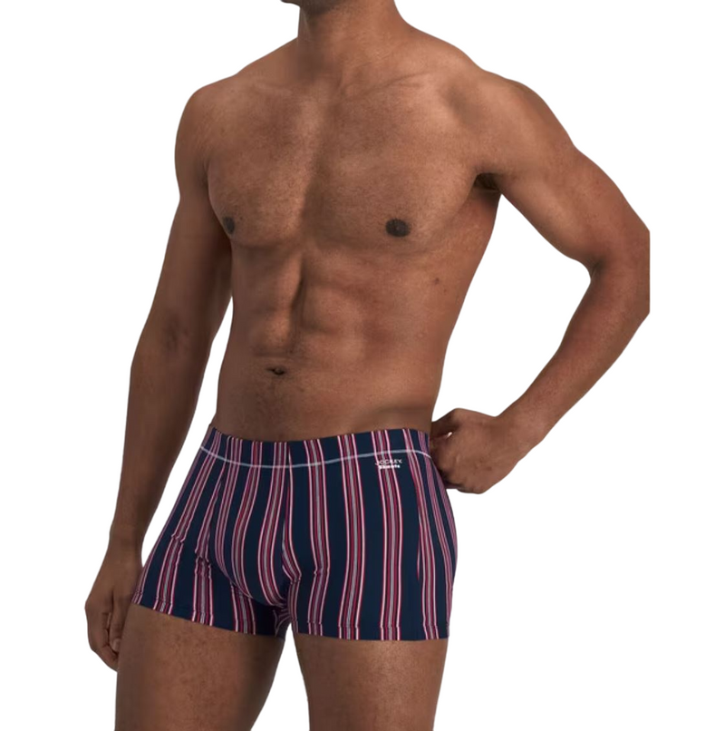 8 x Jockey Mens Skants Trunk Underwear Undies Navy And Red Stripes