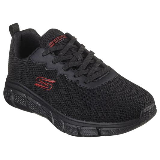 Mens Skechers Bobs Sport B Flex - Chill Edge Shoes Black/Black