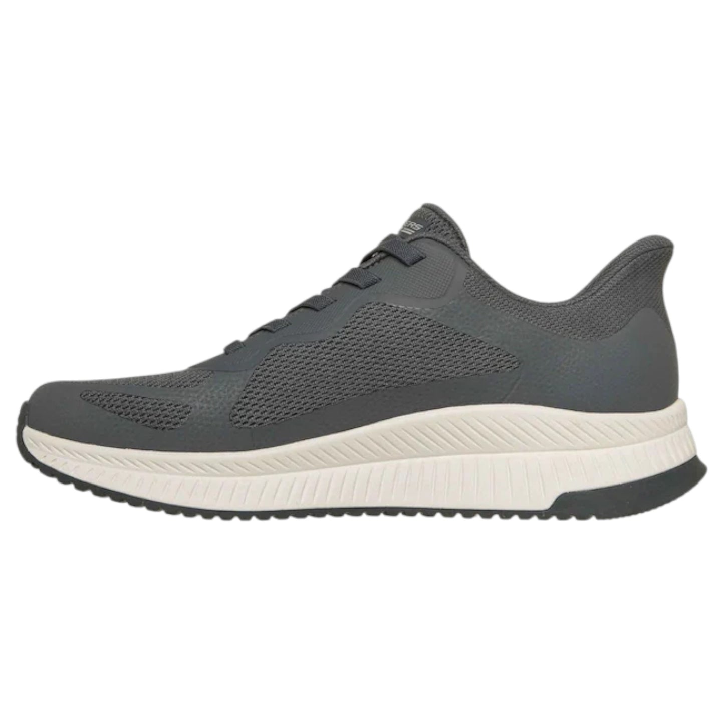 Mens Skechers BOBS Sport Squad Chaos 4 Shoes Charcoal