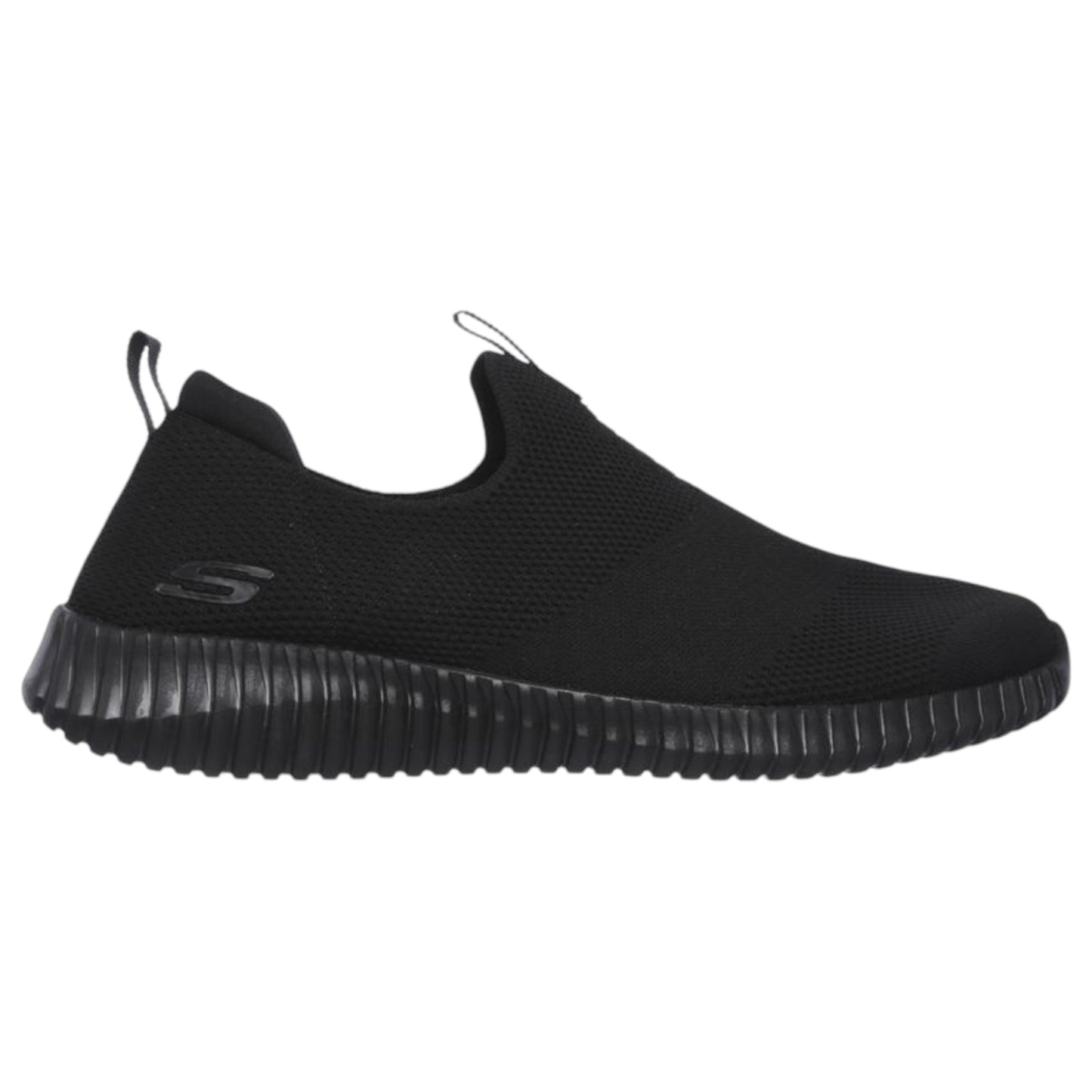 Mens Skechers Elite Flex - Wasik Shoes Black/Black