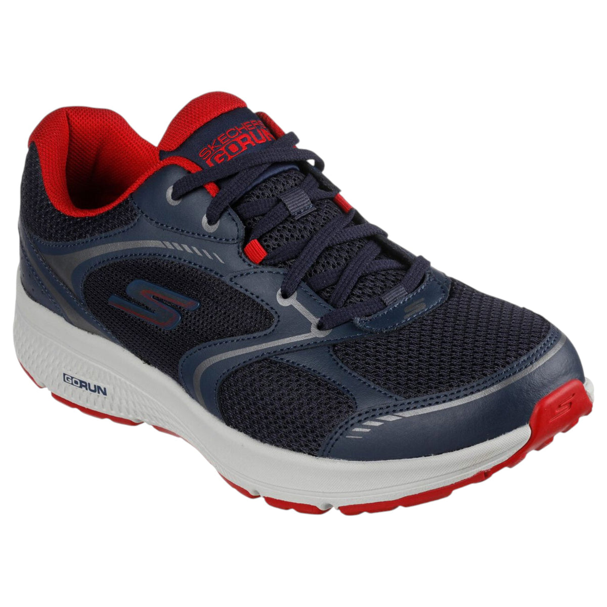 Men Skechers Go Run Consistent Shoes Navy/Red