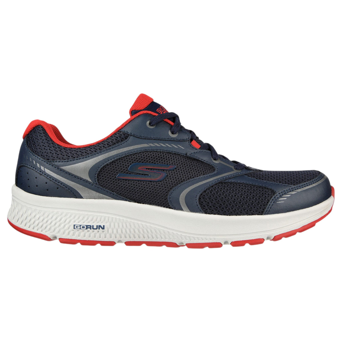 Men Skechers Go Run Consistent Shoes Navy/Red