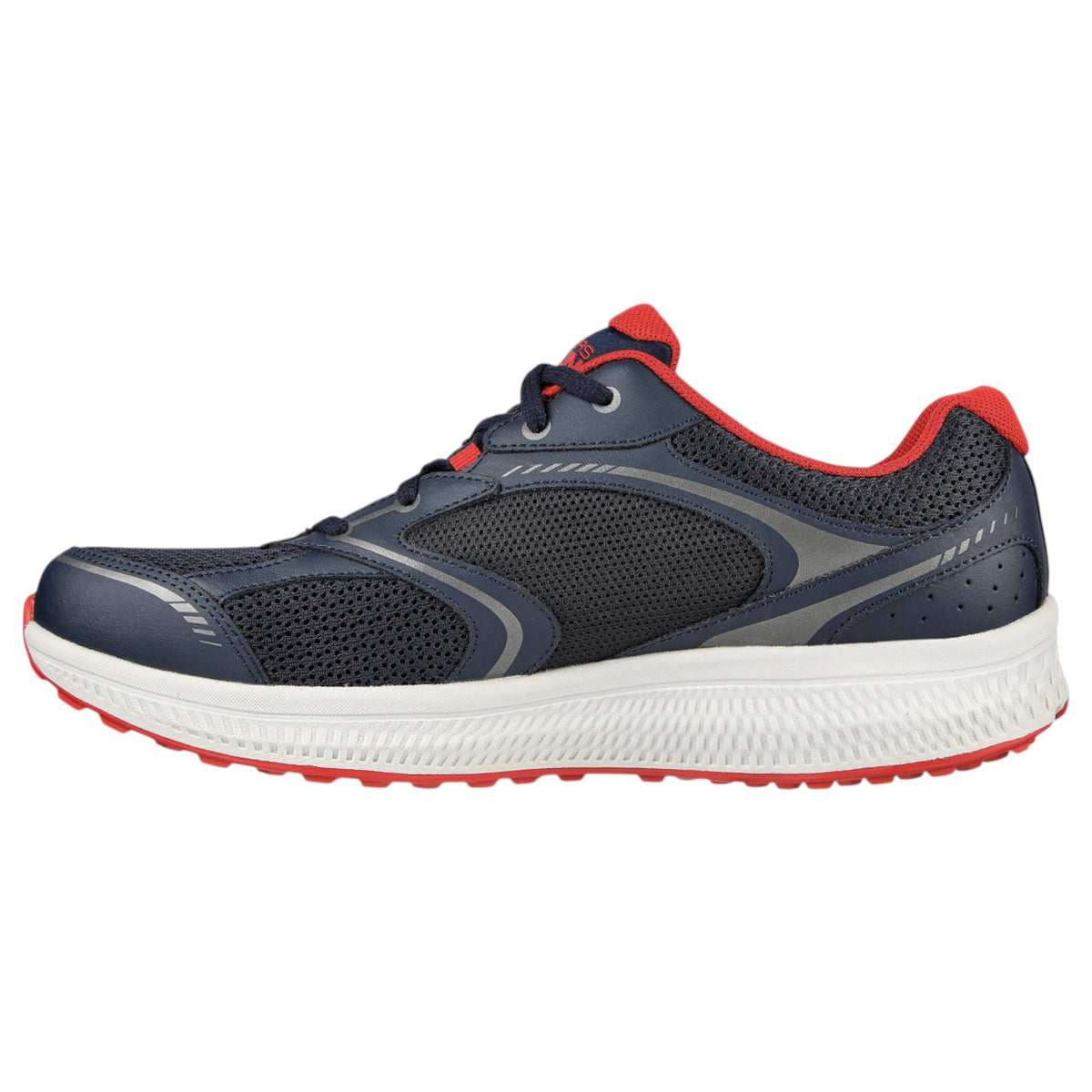 Men Skechers Go Run Consistent Shoes Navy/Red
