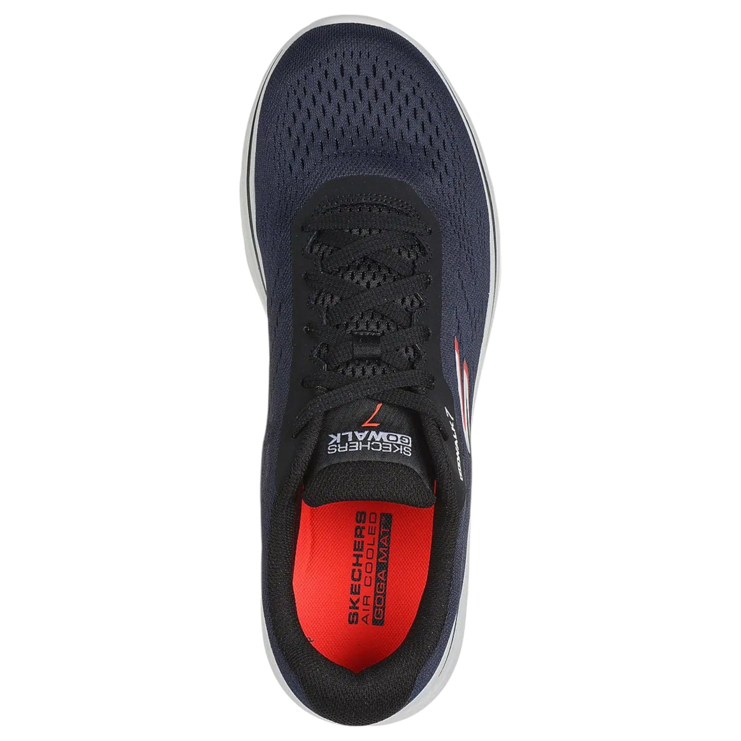 Mens Skechers Go Walk 7 Avalo 2 Extra Wide Shoes Navy/Black