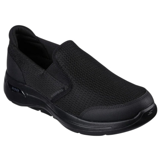 Mens Skechers Go Walk Arch Fit Shoes Black