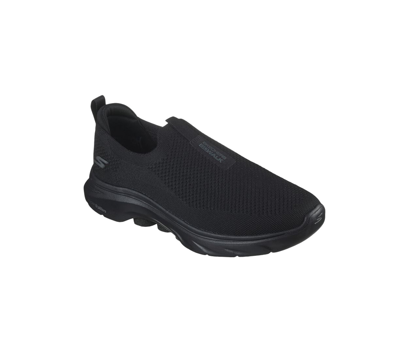 Mens Skechers Go Walk 7 Black Slip On Sneaker Shoes