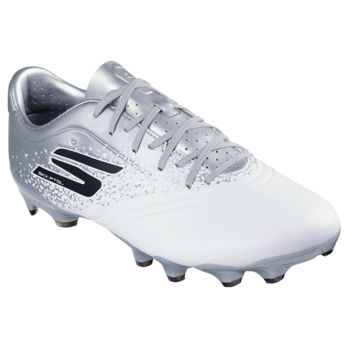 Mens Skechers Razor 1.5 Academy FG Shoes White/Silver