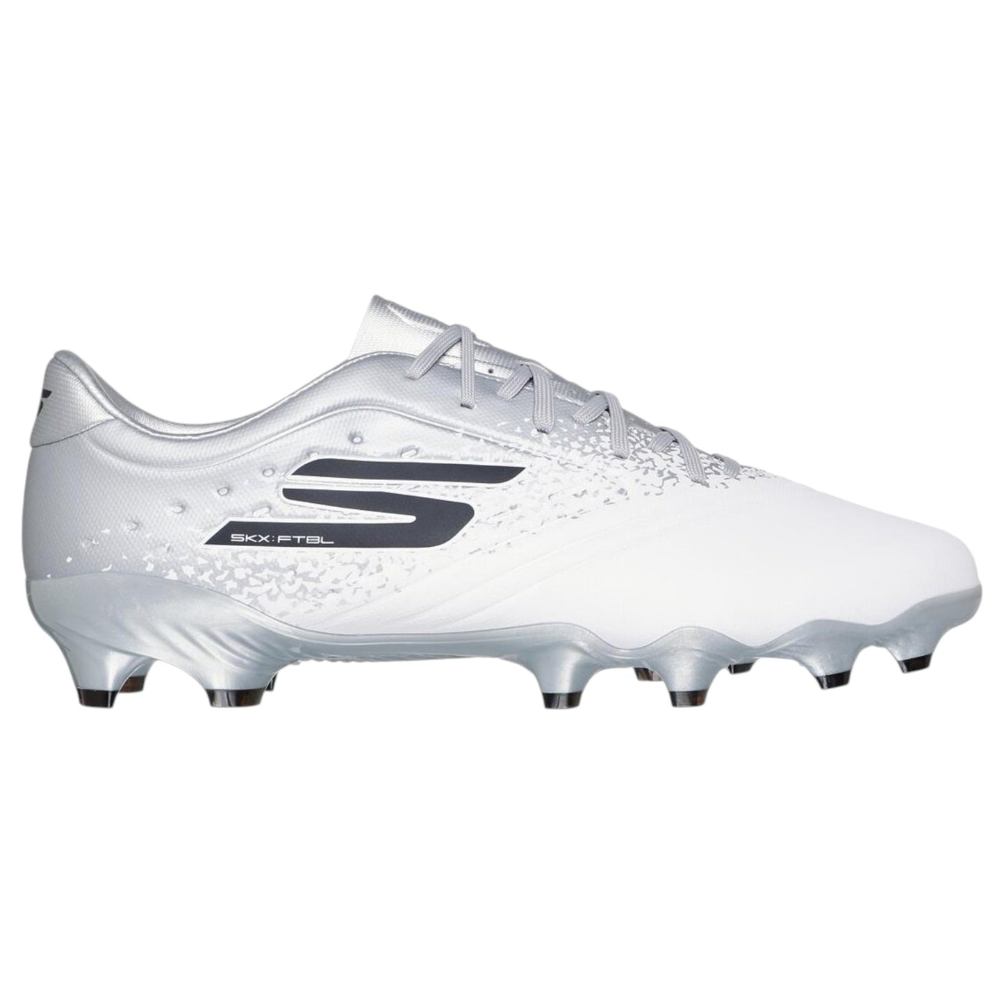 Mens Skechers Razor 1.5 Academy FG Shoes White/Silver