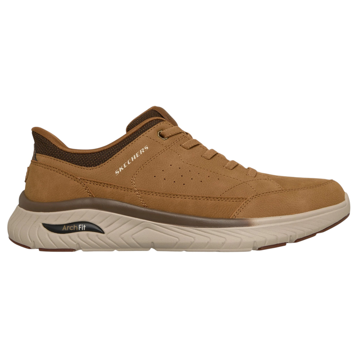 Men Skechers Relaxed Fit Arch Fit Crosser - Felix Shoes Wheat