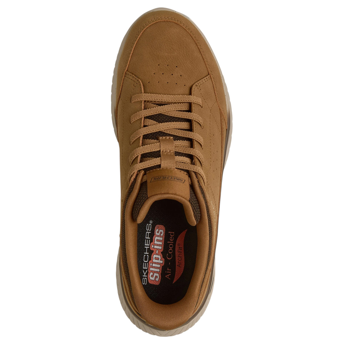 Men Skechers Relaxed Fit Arch Fit Crosser - Felix Shoes Wheat