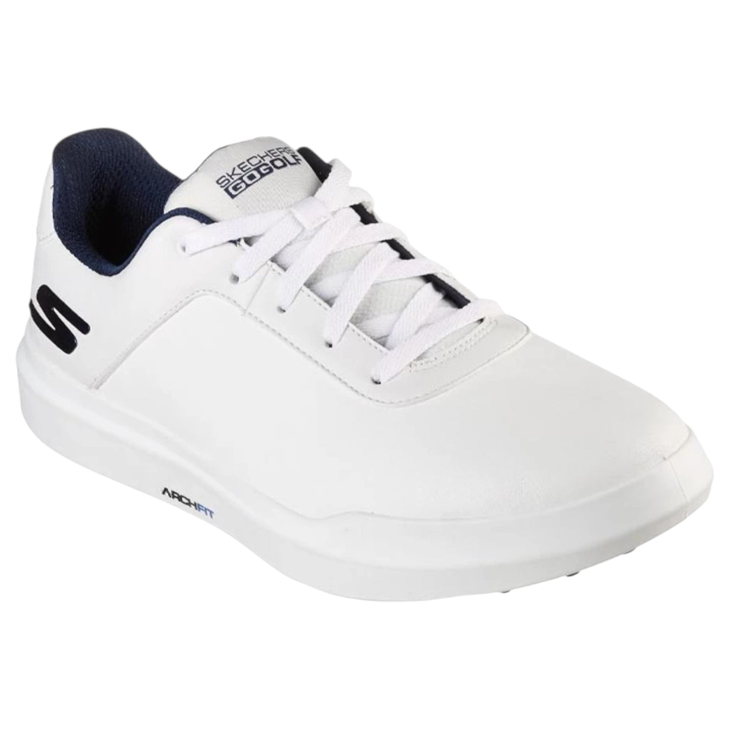 Mens Skechers Relaxed Fit: Go Golf Drive 5 Shoes White/Navy