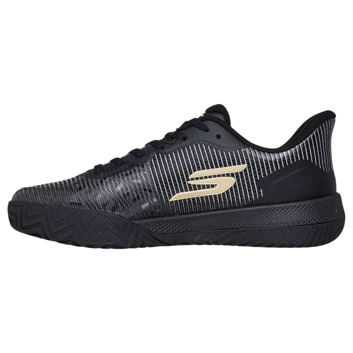 Mens Skechers Viper Court Pro 2.0 - Pickleball Shoes Black/Gold