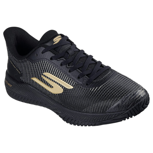 Mens Skechers Viper Court Pro 2.0 - Pickleball Shoes Black/Gold