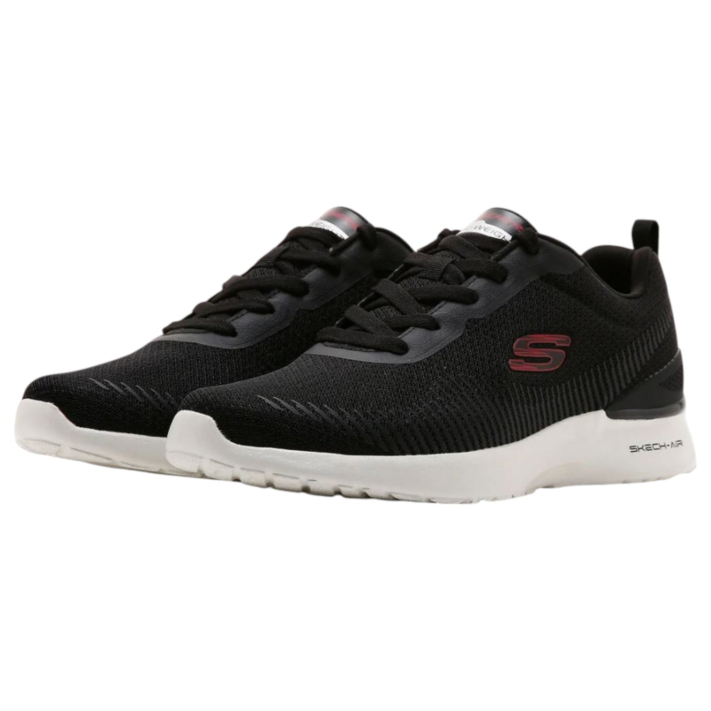 Mens Skechers Skech-Air Dynamight - Bliton Shoes Black/Red