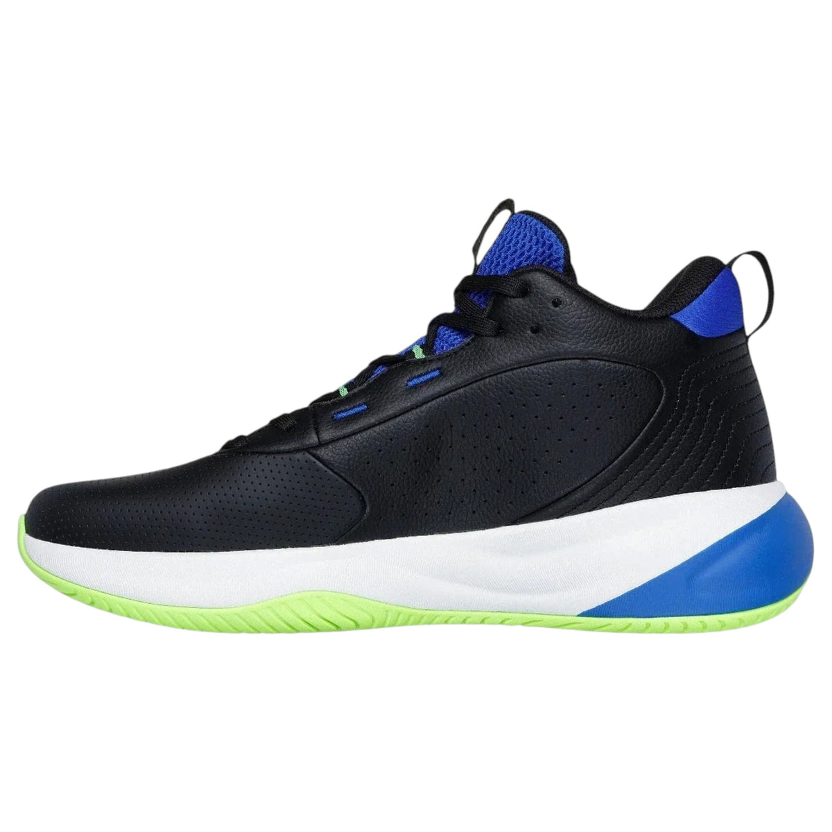 Men Skechers SKX League Shoes Black/Blue
