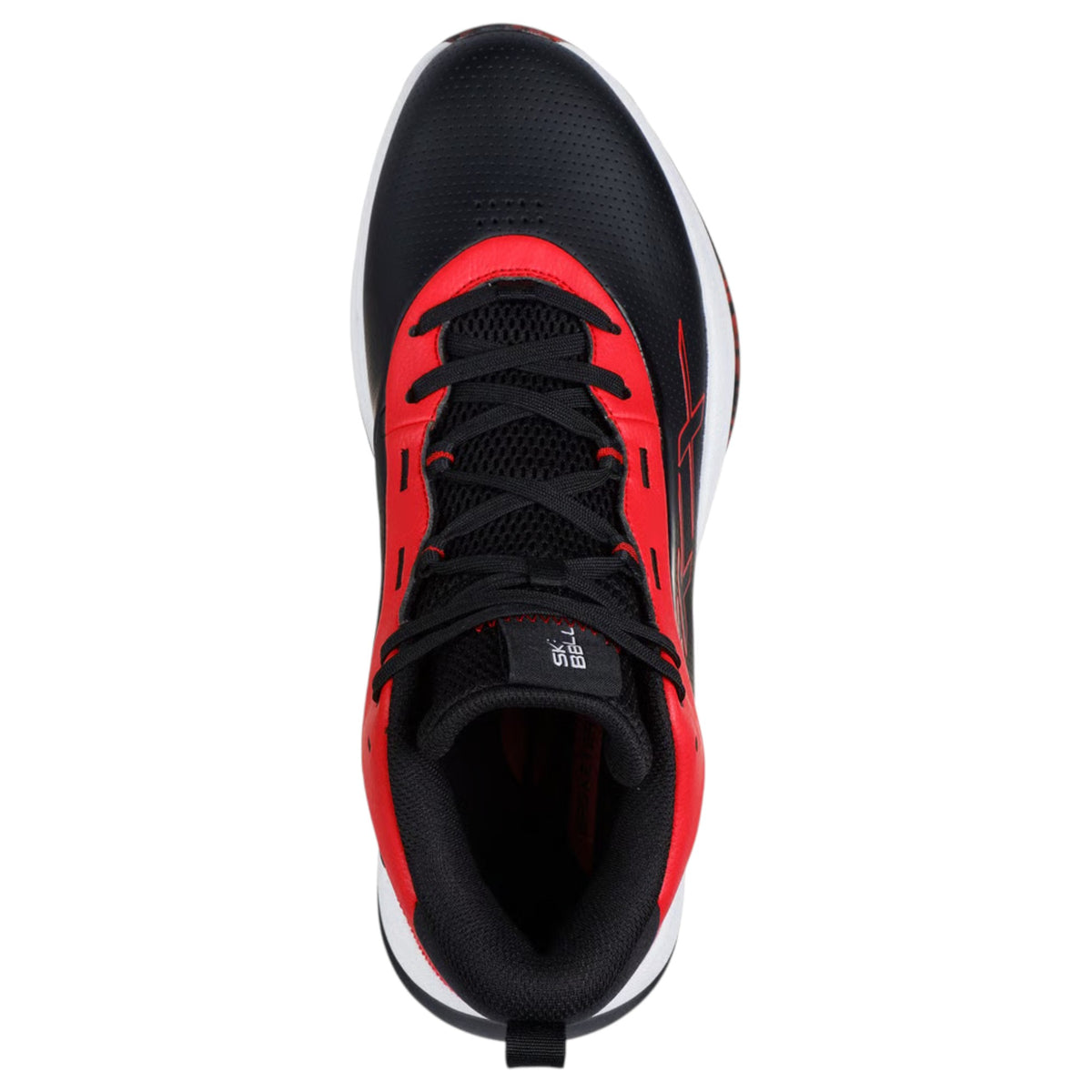 Men Skechers SKX League Shoes Black/Red