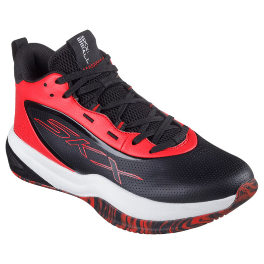 Mens Skechers SKX League Shoes Black/Red