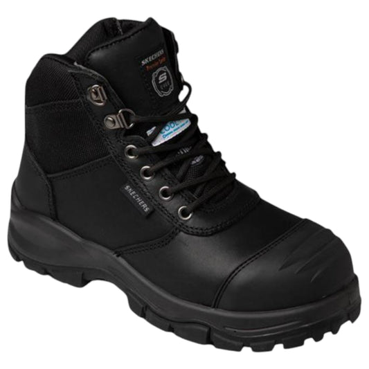 Mens Skechers Composite Toe Work Boot Boots Black