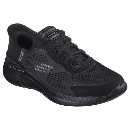 Mens Skechers Slip-Ins: Bounder 2.0 - Emerged Shoes Black/Black